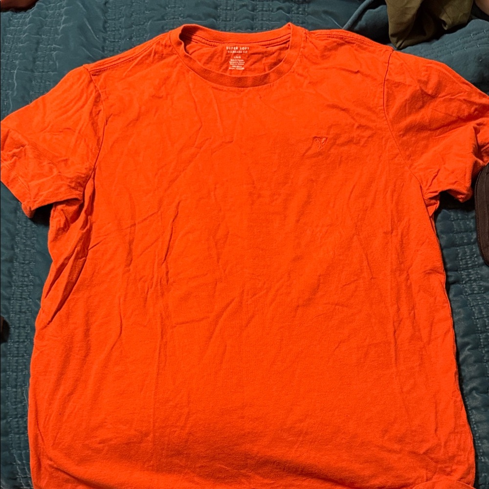 American Eagle Outfitters Vibrant Orange Tee